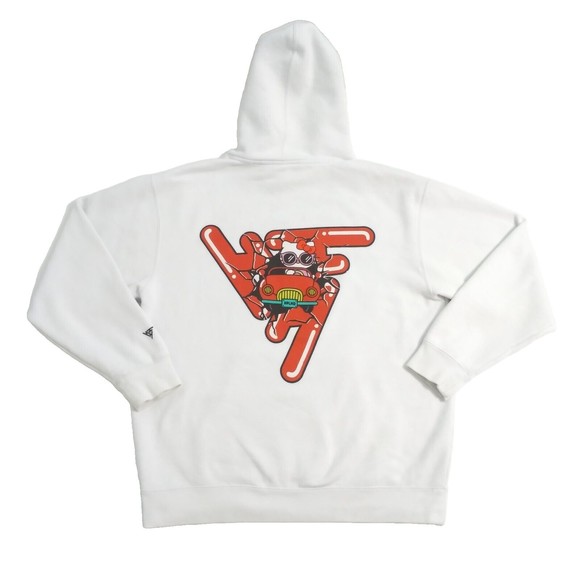 Hello Kitty Size Large Hypland X Car Break Sanrio White Hoodie Sweatshirt - Picture 8 of 12
